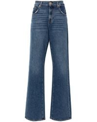 7 For All Mankind - Tess Wide Leg Jeans - Lyst