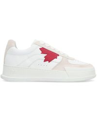 DSquared² - Canadian Leather Low-top Sneakers - Lyst