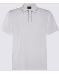 Brioni - White Cotton Polo Shirt - Lyst