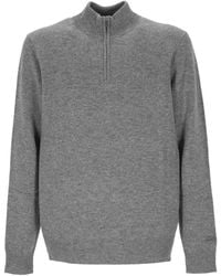 Mc2 Saint Barth - 'Jermyn Lambswool' Zip-Up Turtleneck Sweater - Lyst