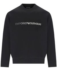 Emporio Armani - Drawing Sweatshirt - Lyst