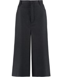 Balenciaga - Wool Wide-leg Trousers - Lyst