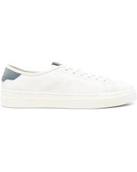 Santoni - Leather Sneakers - Lyst