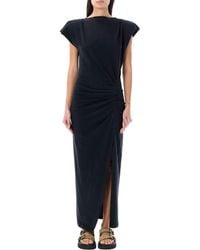 Isabel Marant - Isabel Marant Nadela Cotton Draped Maxi Dress - Lyst
