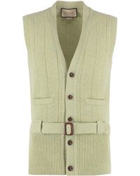 Gucci - Knitted Wool Vest - Lyst