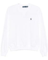 Polo Ralph Lauren - Cotton Fleece Crewneck Sweatshirt Clothing - Lyst