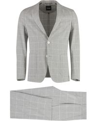 BOSS - Blend Cotton Two-Pieces Suit - Lyst