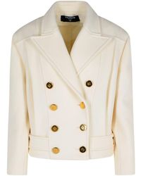 Balmain - Short 'Caban' Virgin Wool And Cashmere Jacket - Lyst