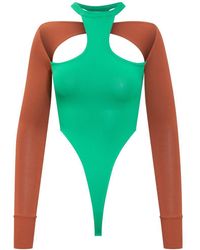 ALESSANDRO VIGILANTE - Two-tone Bodysuit - Lyst