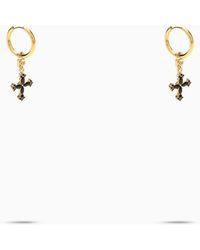 Dolce & Gabbana - Dolce&Gabbana Drop Earrings With Crosses - Lyst