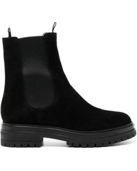 Gianvito Rossi - Chester Suede Leather Boots - Lyst