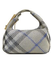 Burberry - Check Nylon Mini Handbag - Lyst