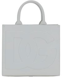 Dolce & Gabbana - Dg Daily' Handbag With Dg Embroidery In Smooth Leather - Lyst