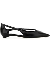 Prada - Leather Ballerinas - Lyst