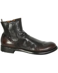 Officine Creative Versatile And Minimal: Hive Ankle Boots - Brown