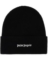 Palm Angels - Logo-lettering Knitted Beanie - Lyst