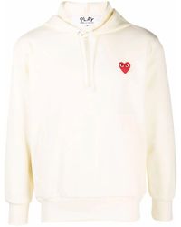 COMME DES GARÇONS PLAY - Sweatshirt With Applied Heart - Lyst