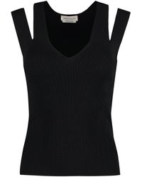Alexander McQueen - Ribbed Knit Top - Lyst