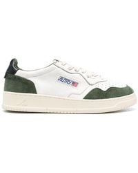 Autry - Medalist Low Sneakers In Suede And White Leather - Lyst