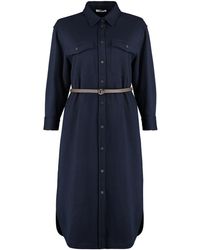 Peserico - Belted Shirtdress - Lyst