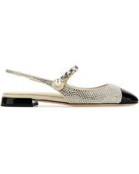 Miu Miu - Embellished Chain-linked Ballet Shoes - Lyst