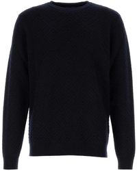 Giorgio Armani - Midnight Wool Blend Sweater - Lyst