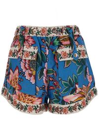 FARM Rio - Shorts With 'Bouquet Euroflax' Print - Lyst