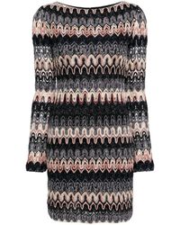 Missoni - Zigzag Pattern Short Dress - Lyst