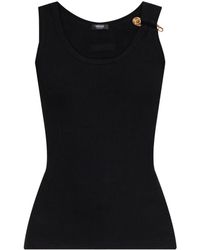 Versace - Top With Decorative Safety Pin - Lyst