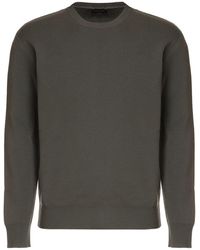 Roberto Collina - Long Sleeve Crew-neck Sweater - Lyst