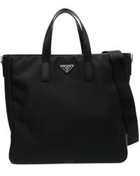 Prada Logo-appliquéd Nylon Chest Rig Bag in Black for Men | Lyst