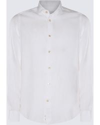 Eleventy - White Linen Shirt - Lyst