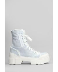 Vic Matié - Denim 500 Combat Boots - Lyst