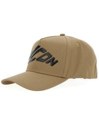 DSquared² - 'Gabardine' Baseball Cap With Maxi Logo Lettering On The Front - Lyst
