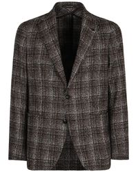 Tagliatore - Single-Breasted Two-Button Blazer - Lyst