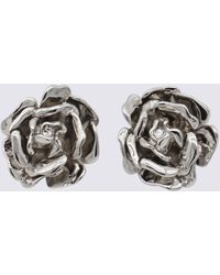 Blumarine - Metal Rose Earrings - Lyst