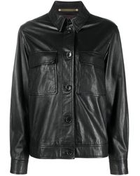Paul Smith - Ps Button-Up Leather Shirt Jacket - Lyst