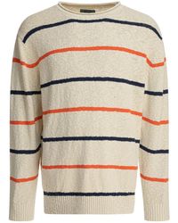 Beams Plus - Striped Crewneck Sweater - Lyst