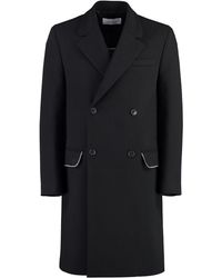 Off-White c/o Virgil Abloh - Double-Breasted Virgin Wool Coat - Lyst