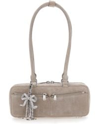 Self-Portrait - Shoulder Bag With Two Top Handles And Charm Detail On The Front - Lyst