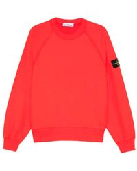 Stone Island - Oversized Fit Crewneck Sweatshirt - Lyst