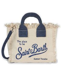 Saint Barth - Mini Vanity Bag Cotton Canvas - Lyst