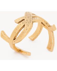 Saint Laurent - Cassandre Metal Bracelet - Lyst
