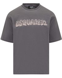 DSquared² - Loose Fit Tee - Lyst