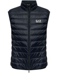 EA7 - Logo Down Vest - Lyst