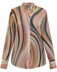 Paul Smith - Silk Blend Printed Shirt - Lyst