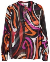 Emilio Pucci - Printed Silk Blouse - Lyst