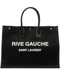 Saint Laurent - Stylish Canvas Tote Handbag For - Lyst