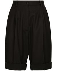 Dolce & Gabbana - High-Waisted Tailored Shorts - Lyst