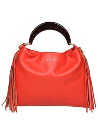 Marni - Venice Small Bag With Leather Fringes - Lyst